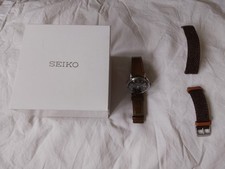 Seiko Presage Cocktail Mojito Green Dial Watch, Bonus Tweed Strap, A1 Condition 11