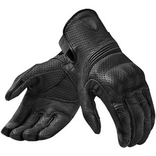 Image of Rev'it Avion Motorcycle Motorbike Leather Gloves - Black