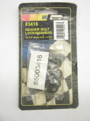 Mr Gasket 3416 Header Bolt Lockwashers For 3/8'' Bolts - 12/Pack