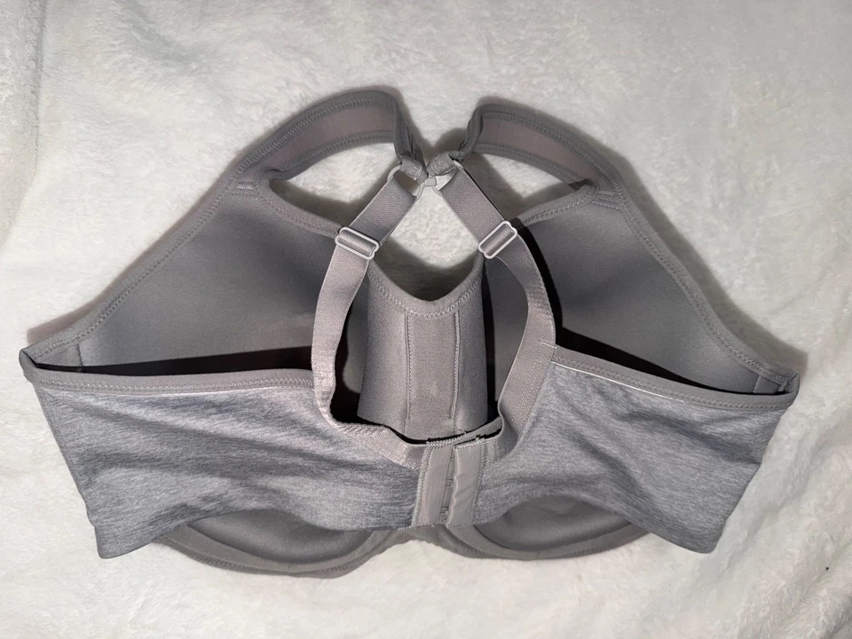Sujetador de Gimnasio PANACHE Sport 40F Estilo 5021 Con Aros Fitness Correr Espalda Corredora Gris Foto 4 de 4