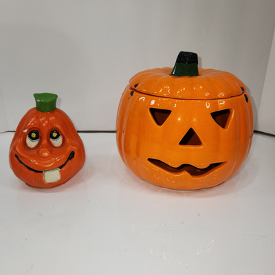 Marcia Ceramics Halloween Jack O' Lantern Pumpkin Model NJL-1 & More