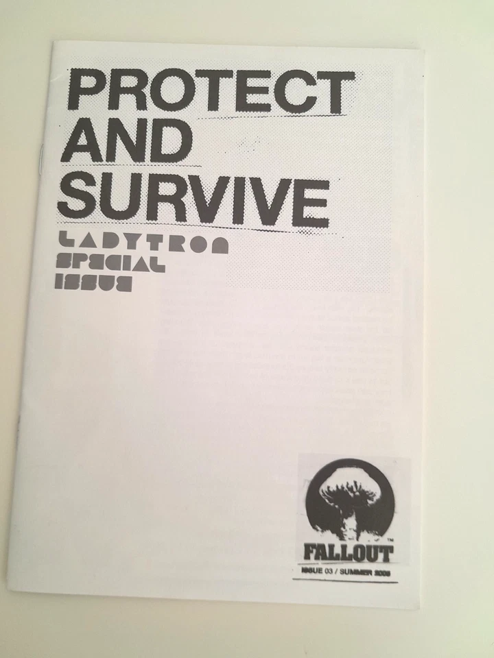 LADYTRON - PROTECT AND SURVIVE FALLOUT PROMO BOOKLET - Image 1 of 4