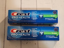 (Pack of 2) Crest Pro-Health With Scope Anticavity Toothpaste, 4.3 oz, Exp 03-28 1.04 per gallon