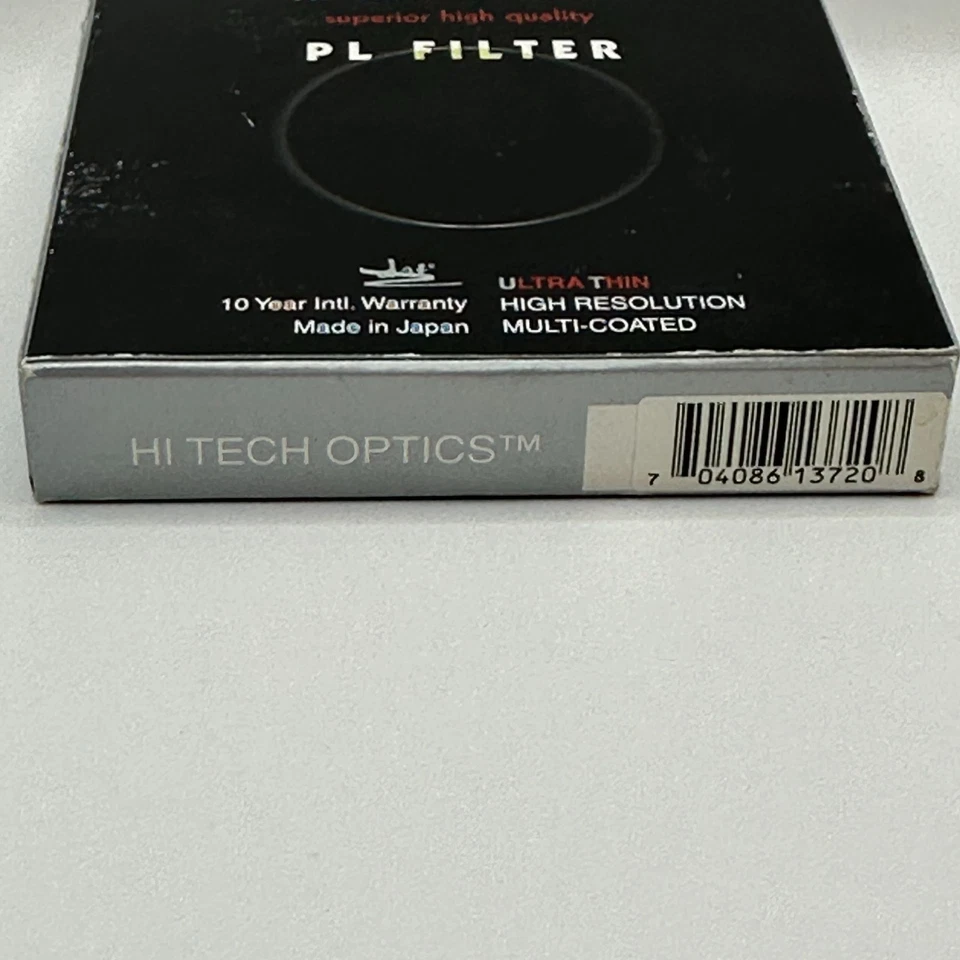 Hi Tech Optics PL Polarizing Filter 72mm Ultra Thin Multi-Coated Made In Japan - Image 3 of 4