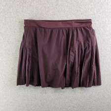 Spanx Skort Womens M Purple Get Moving Pleated Skirt Short Slimming Shaping