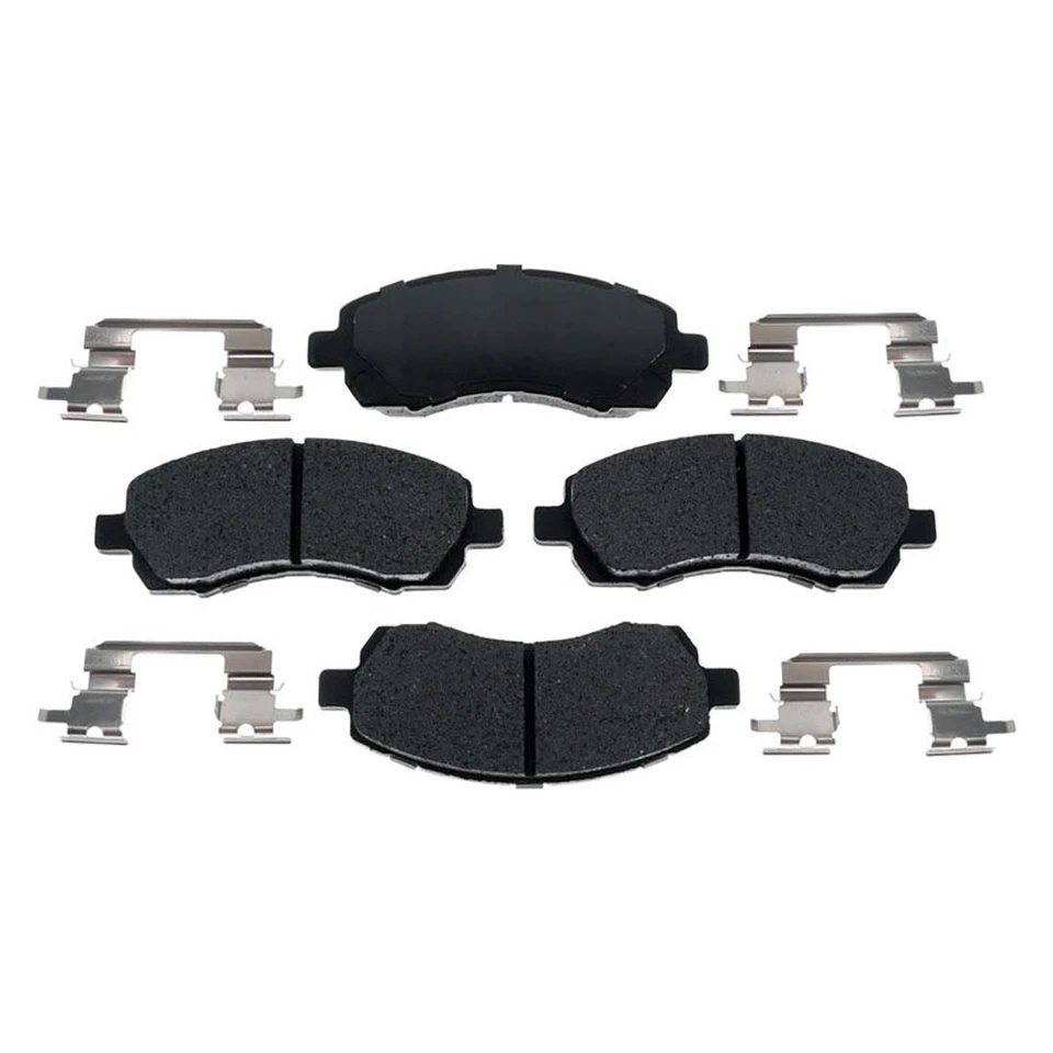 Kit de rotores de freno delanteros + pastillas de cerámica y herrajes para Subaru Impreza 1997-2001 Foto 2 de 4