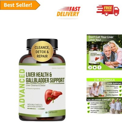 Artichoke & Milk Thistle Liver Health Formula   60 Capsules for Detoxification
