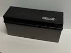 Vintage Nintendo NES Game Storage Box – Black Plastic Organizer w/ Lid - RETRO