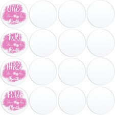 20 Pieces Clear Acrylic Circle Blanks 3.5 Inch Acrylic Disc Transparent Round...