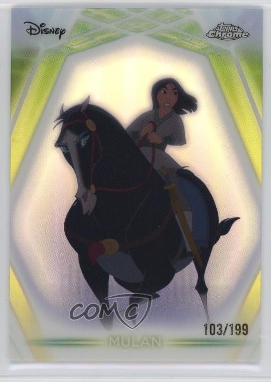 2026 Disney Neon Chrome Mulan #CNE-75 Neon Etch Refractor /199
