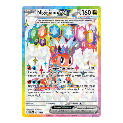 Nigirigon EX 226/191   Pokemon Karte EV08 Flammende Funken EV8 FA NM