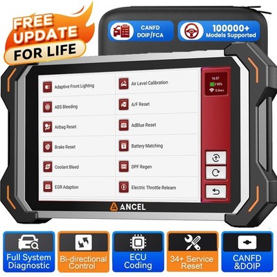 ANCEL DS600BT Bluetooth Car Diagnostic OBD2 Scanner All System Tool Active Test