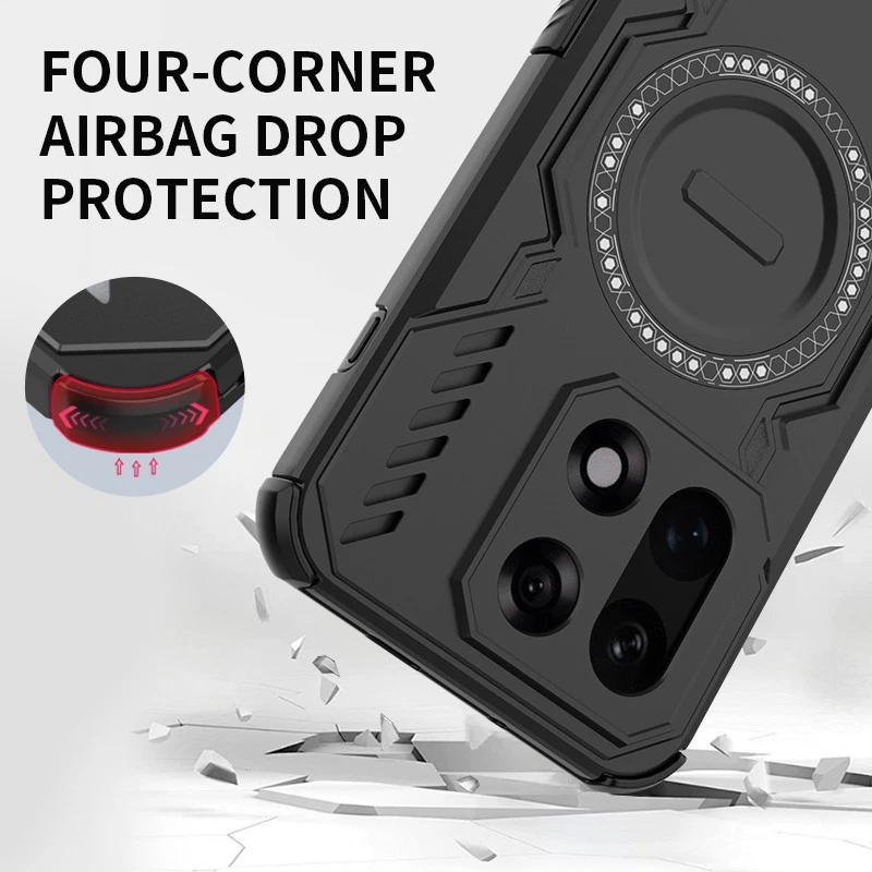 Funda protectora híbrida para teléfono de carga inalámbrica con disipación de calor para OnePlus 15 Foto 3 de 4