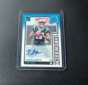 2024 Panini Donruss Xavier Legette Rated Rookie Throwback Auto 32/49