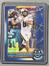 2021 Bowman U Connor Bazelak 1st Rookie RC Blue Holo SP /199 #84 Missou Indiana