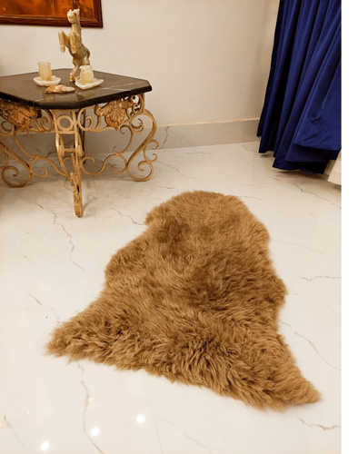 Genuine Sheepskin Rug Natural Real Sheepskin Rug Lambskin Rug Pack of 2 - Picture 5 of 14