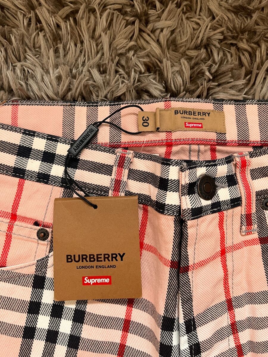 Supreme x Burberry jeans pink size 30 NEW DS | eBay Supreme x Burberry jeans pink size 30 NEW DS | eBay