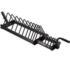 Portable Olympic Bumper Plate Weight Storage Rack Trolley Lifting Holder Gym