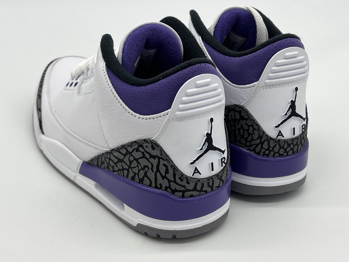 Nike Air Jordan 3 Retro Sneakers Men 9.5  Women 10.5 Dark Iris CT8532-105 W/ Box Size 13 - Jordan 3 Retro Mid Dark Iris for sale online | eBay main image 3