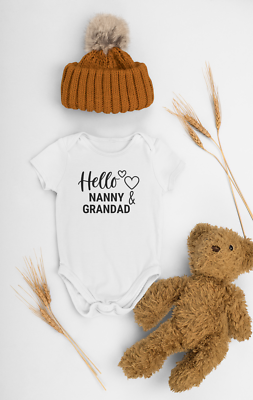 Hello Nanny And Grandad Baby Grow Cute Rascals® Baby Clothes I