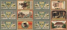 6 x Notgeld ROSSBACH Gemeinde Braunsbedra Schlachtserie