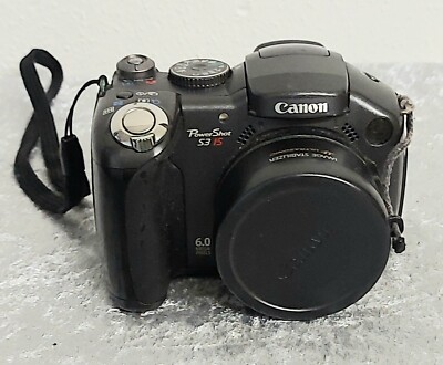 Canon Digital Camera Powershot S3 IS S3IS PC1192 Black 6.0 MegaPixels