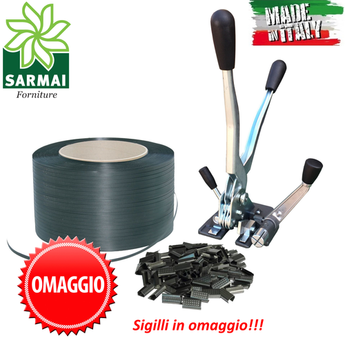 Kit Reggitura BUD - Tendireggia Manuale Con Reggetta 12mm E Sigilli - Foto 8