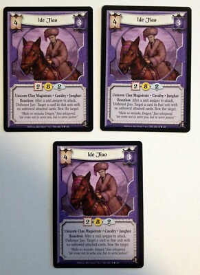 Ide Jiao (3) L5R Legend of the Five Rings CCG Path of Hope POH