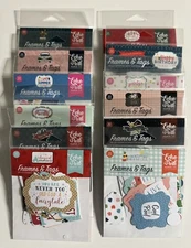 Echo Park Frames & Tags Die Cut Ephemera Variations Available-You Choose