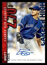 2015 Topps #CH-BC Brett Cecil Career High Autographs (Series One)
