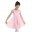 thumbnail 4  - Kids Girls Criss Cross Back Chiffon Ballet Dance Dress Performance Dancewear