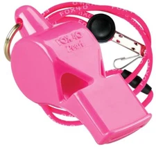 PINK Fox 40 PEARL Whistle Official Coach Safety Alert Rescue FREE LANYARD 