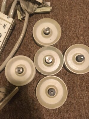 EDM CHARMILLES WIRE SET OF PULLEYS(x5), INCLUDING DUAL GROOVED PULLEY