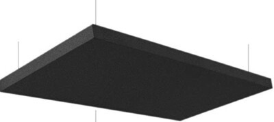 Akustik Deckenpaneele in schwarz zum Schallschutz 1200 mm x 300 mm