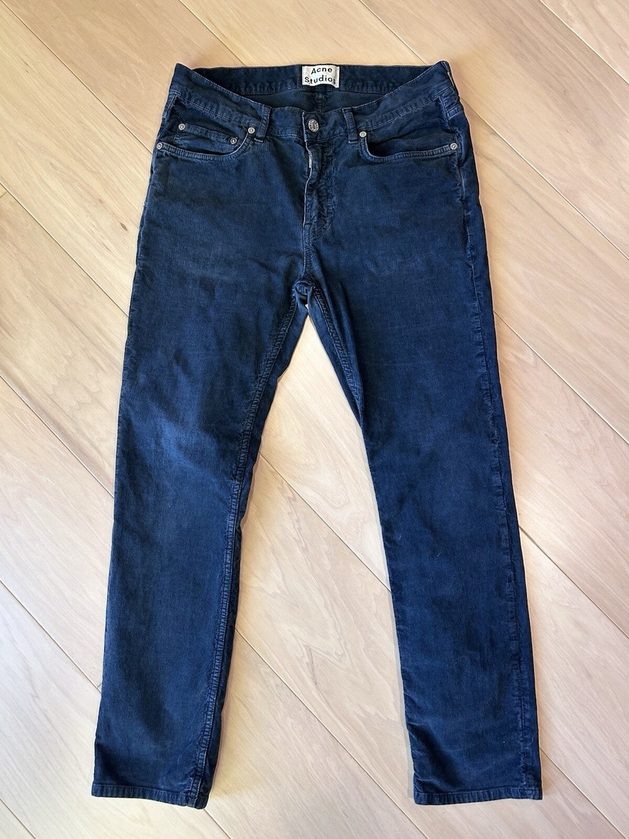 Acne Studios Ace Cord Pants Blue Trousers Men's 32x27 | eBay
