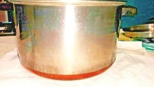 Vintage Ekcoware 6 Quart Stockpot  Copper bottom  with Lid 