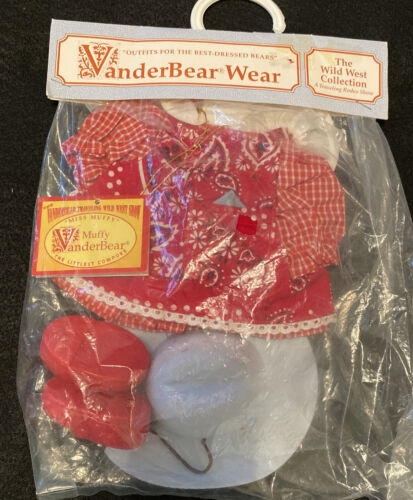 Muffy VanderBear Wear Wild West Traveling Rodeo Show Outfit Vintage In Package - Picture 1 of 6