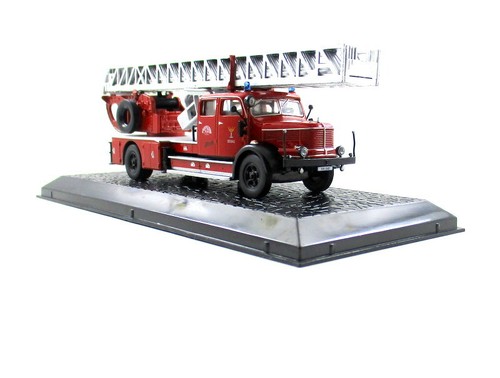 DEPARTAMENTO DE BOMBEROS KRUPP DL 52 METZ ROJO ALTAYA ESCALA 1:72 MODELO DE CAMIÓN DE BOMBEROS - Imagen 5 de 12