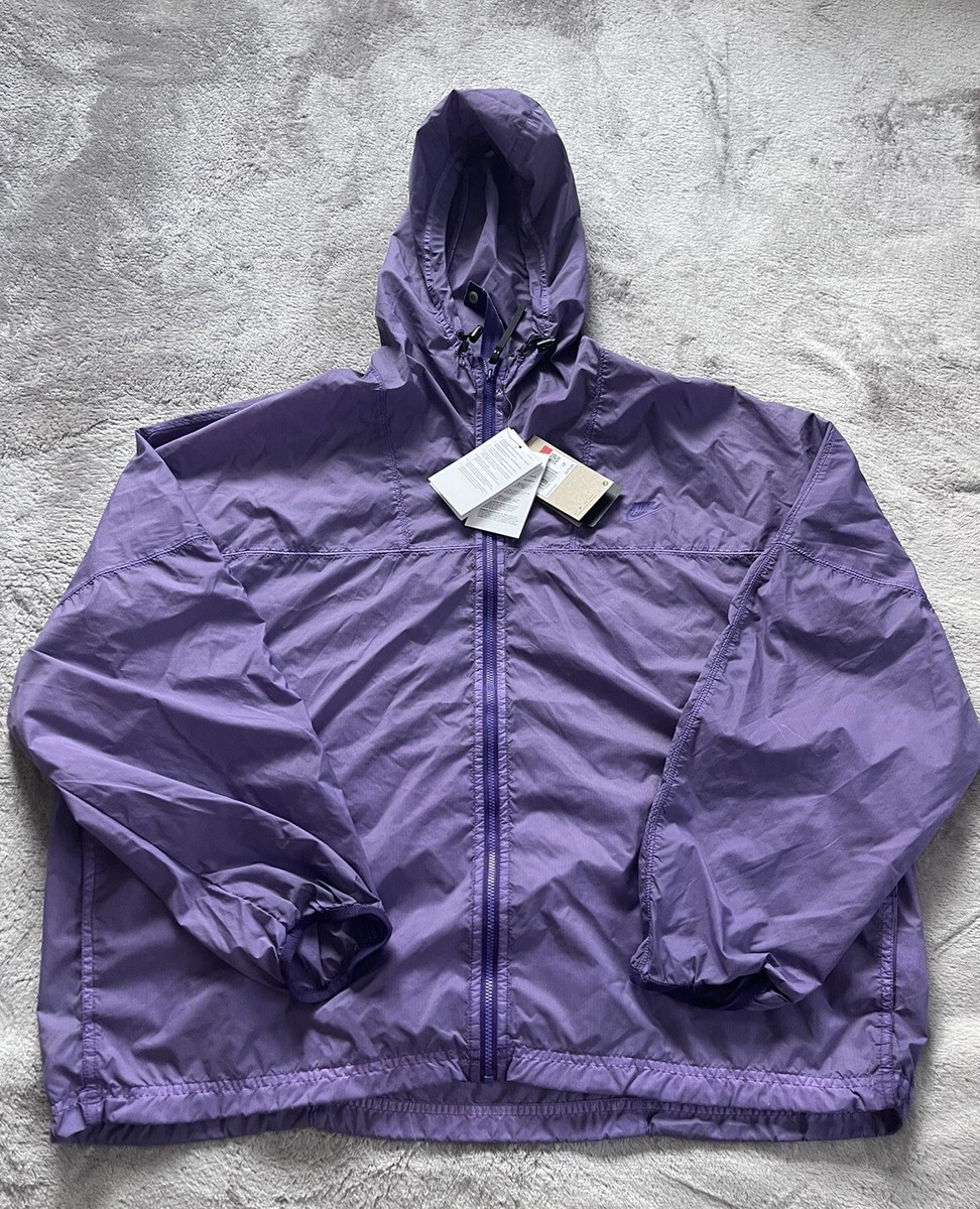 Nike DM6506 579 Women's Sz Large Purple Repel Tech Pack Packable