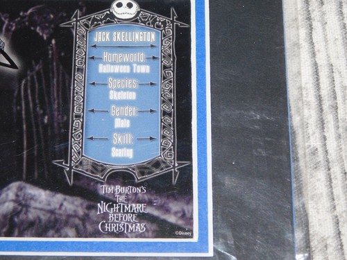 DISNEY MATT ART PRINT JACK SKELLINGTON CHARACTER KEY NIGHTMARE BEFORE CHRISTMAS - Picture 6 of 9