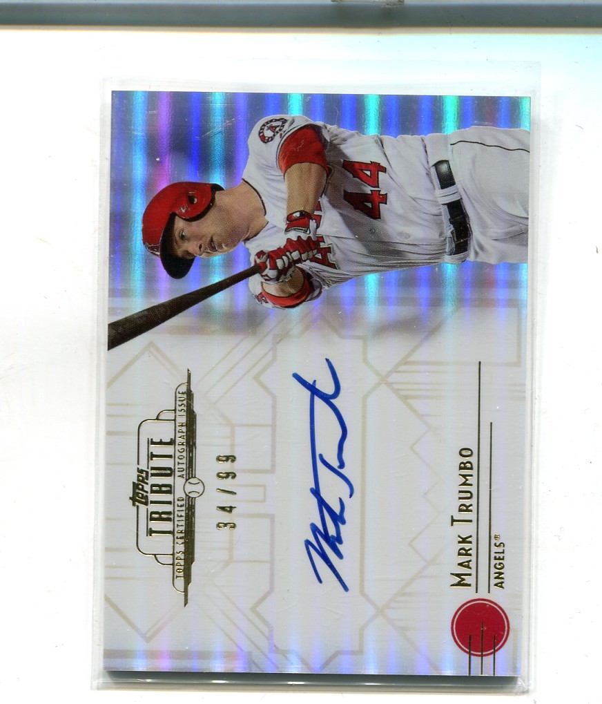 MARK TRUMBO 2014 TOPPS TRIBUE AUTOGRAPH CARD /99 9137K