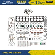 Full Gasket Set Intake Exhaust Valves Fit 02-04 GMC Cadillac Chevrolet 4.8 5.3