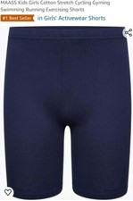 Kids Girls Cotton Stretch Cycling Gyming Swimming Running Exercising Shorts