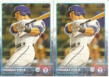 2 CARD BASEBALL CARD LOT OF THOMAS FIELD 685
