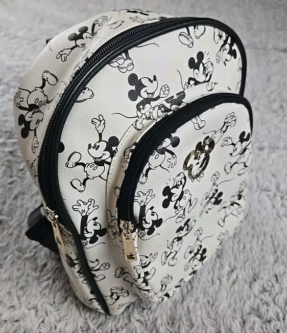 Disney Bioworld Mickey Mouse Faux Leather Mini Backpack  display picture 3