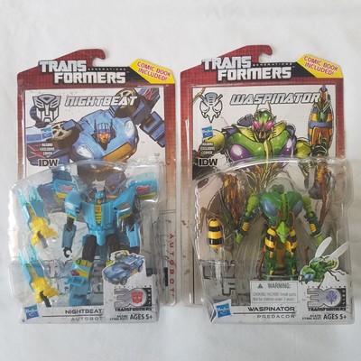 Transformers Generations Deluxes Nightbeat & Waspinator MOSC Lot