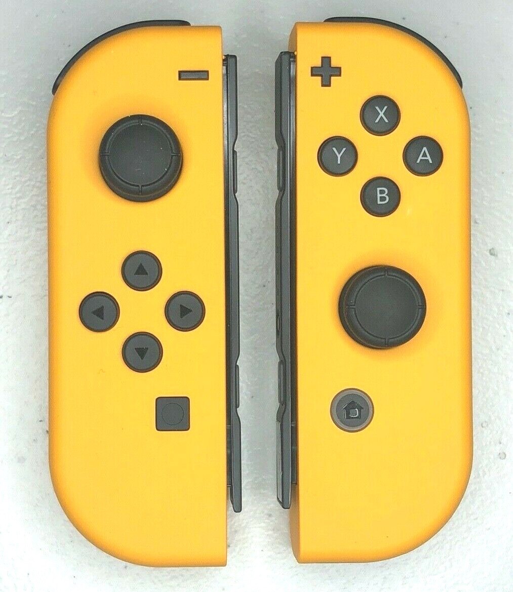 Nintendo Switch イエローとオレンジのJoy-Con付き Nintendo Switch Custom Joy-Con Soft Touch Orange Joy Cons