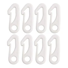 Nylon Flag Snap Hooks, Flag Pole Clips, 8 Pack