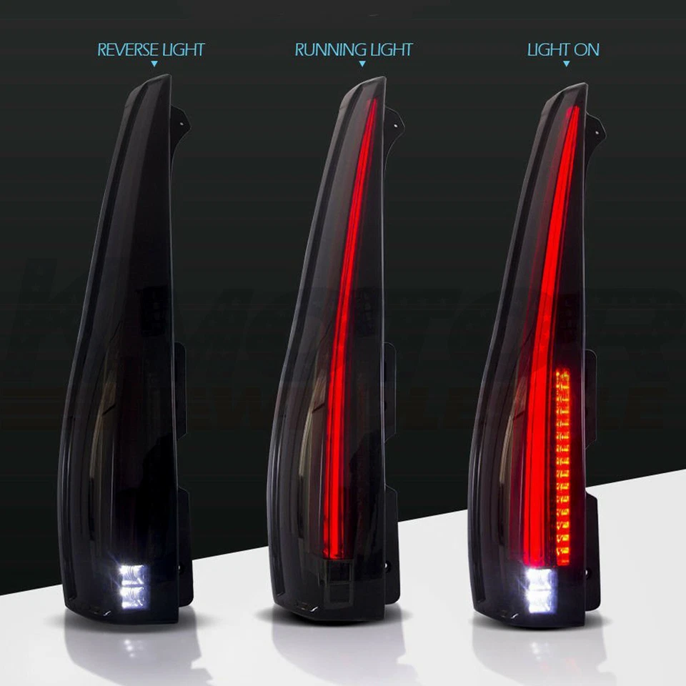 Luces traseras LED lámpara tintada ahumada para Cadillac Escalade ESV lámpara trasera 2007-2014 Foto 3 de 4