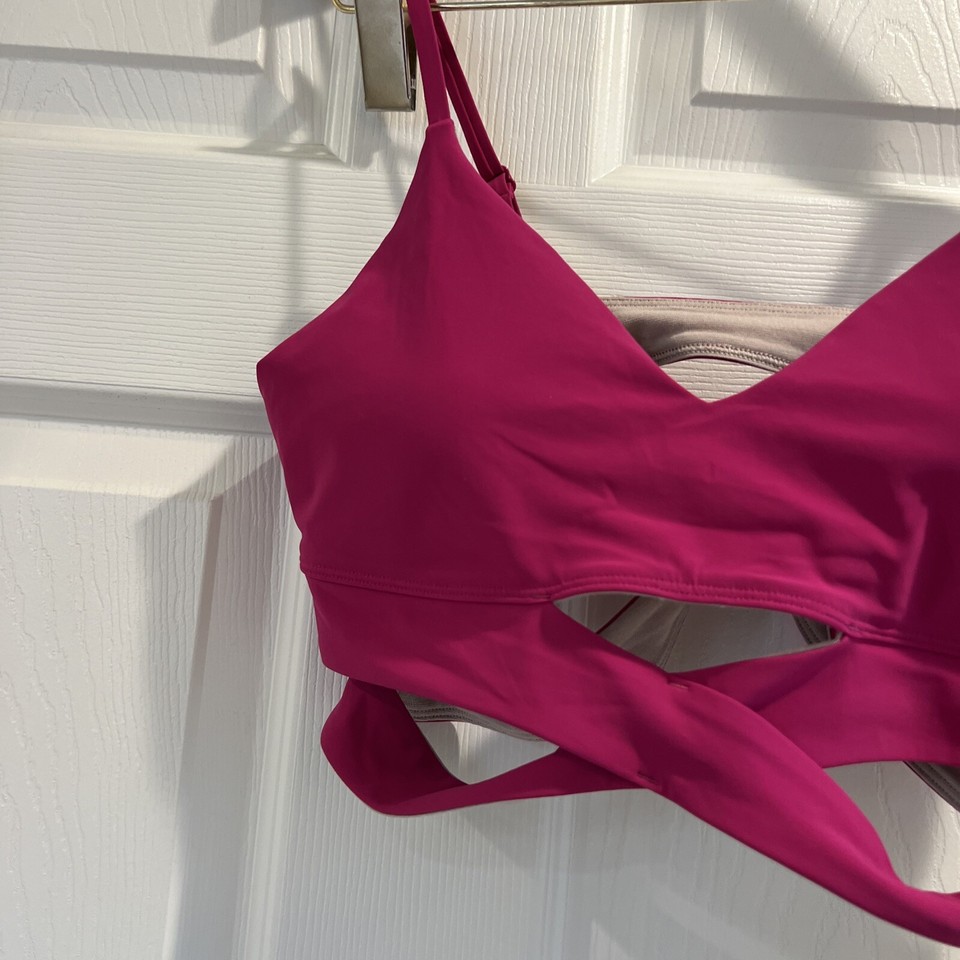 NWT Lululemon Still Now Sports Bra Ripened Raspberry Size 10 eBay